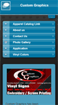 Mobile Screenshot of customgraphics.biz