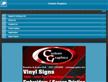 Tablet Screenshot of customgraphics.biz